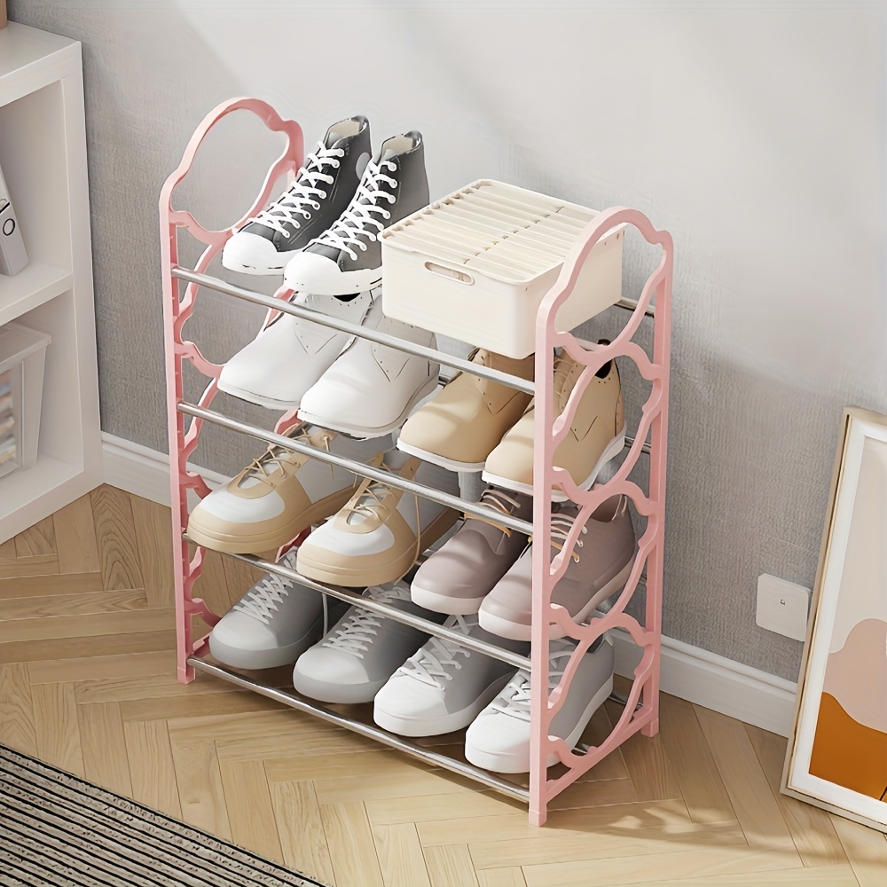 Shoe Rack In Foyer 1pc Of 4-Tier Foyer Furniture Shoe Rack