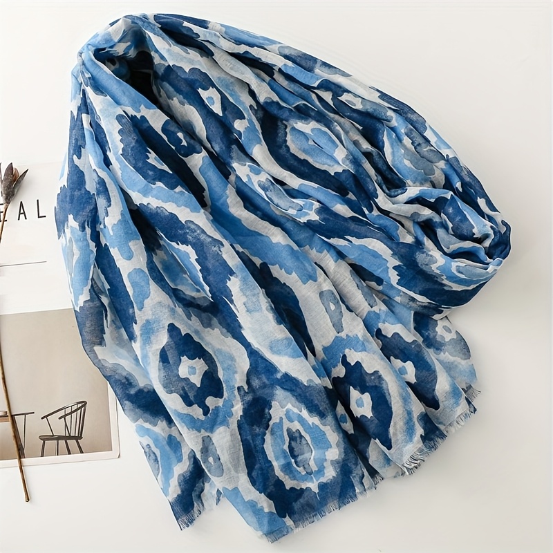 Women's Trendy Blue Creative Shawl Accessory