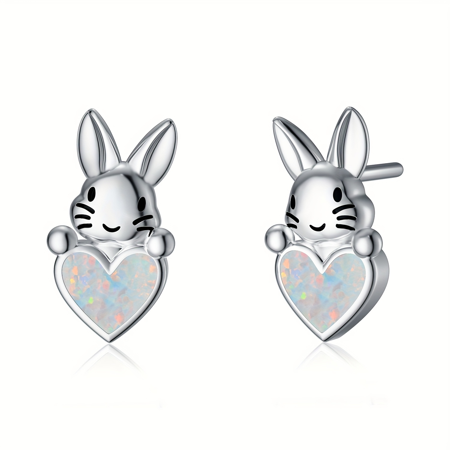 Image of S925 Sterling Earrings For Women Bunny Cute Earrings For Teenage Girls Jewelry Birthday Christmas Gifts