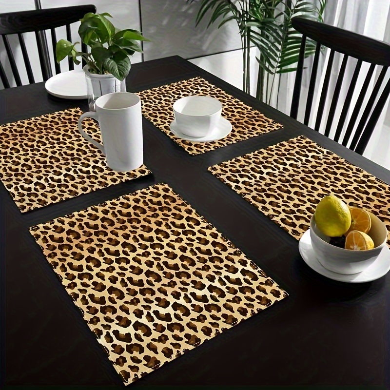 

4pcs Placemat Set - For Decor, Kitchen , Dinners &