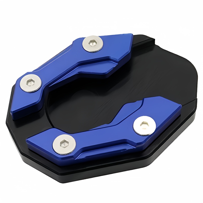 TEMU 1pc Foot Support Pad Motorcycle Modification Accessory Side Kickstand Anti-slip Base Enlarged Edge Single Support Pad