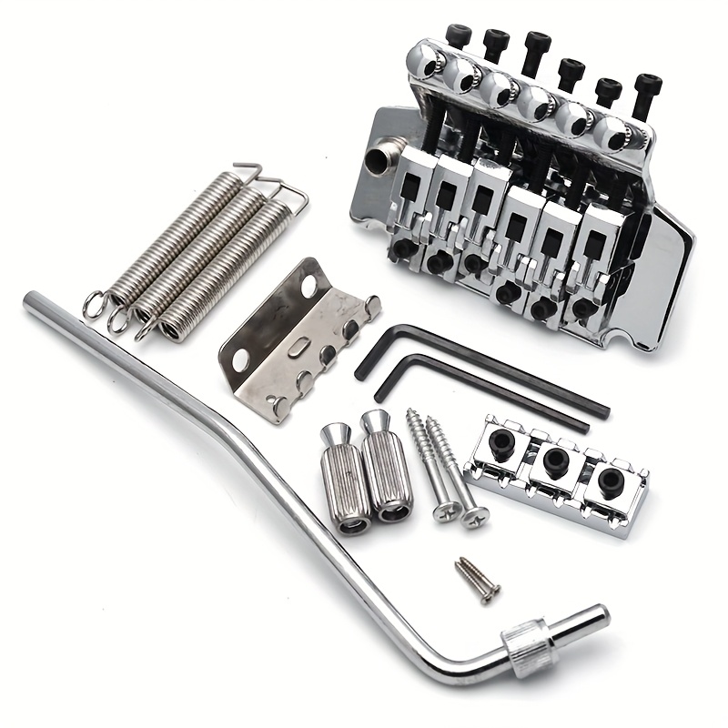 Electric Guitar Tremolo Bridge Double Locking Systyem Black/Silvery/Golden