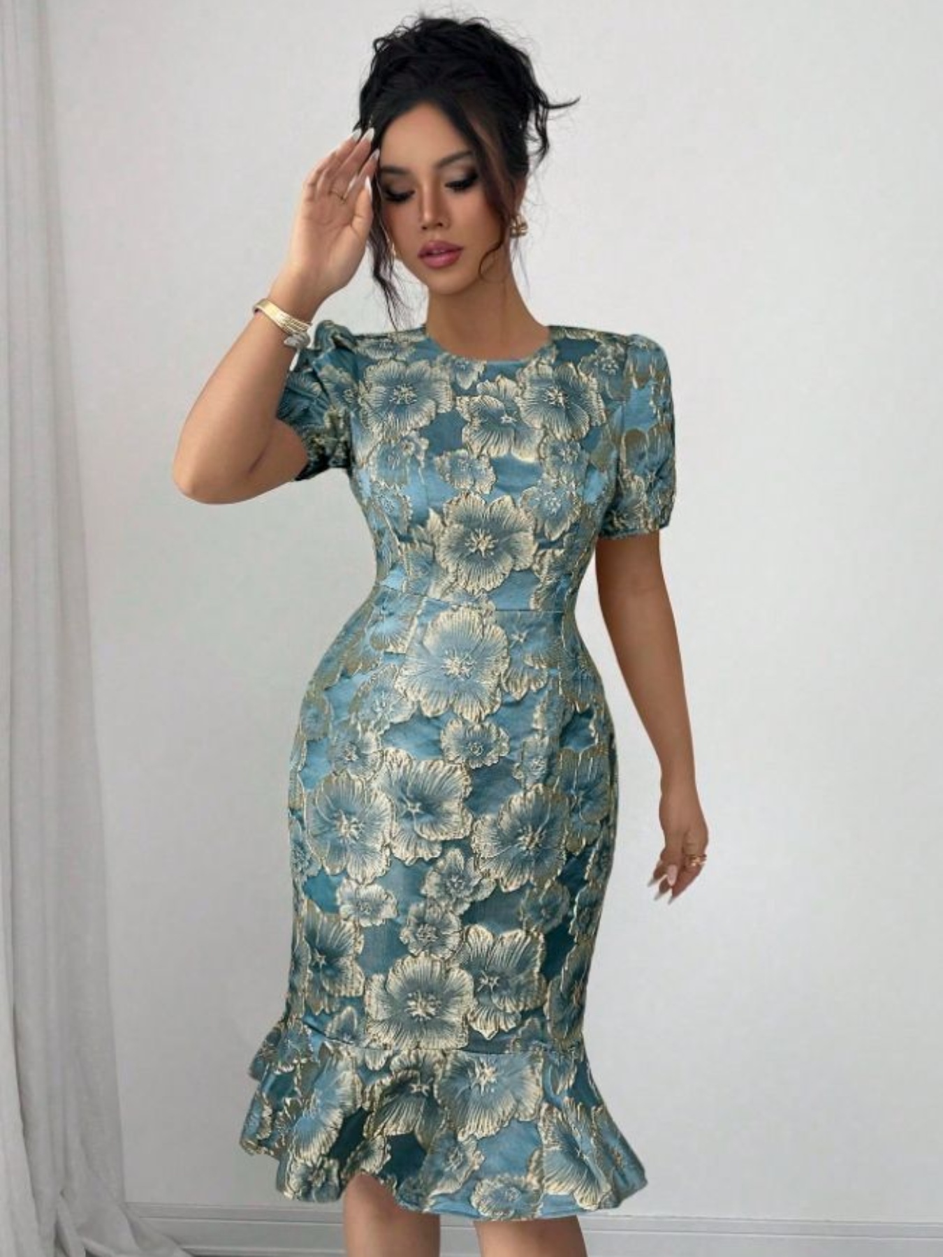 midi fishtail dress wedding guest Midi Fishtail Dress Wedding Guest Norma Kamali Wedding Guest Dress: Outfit  Ideas