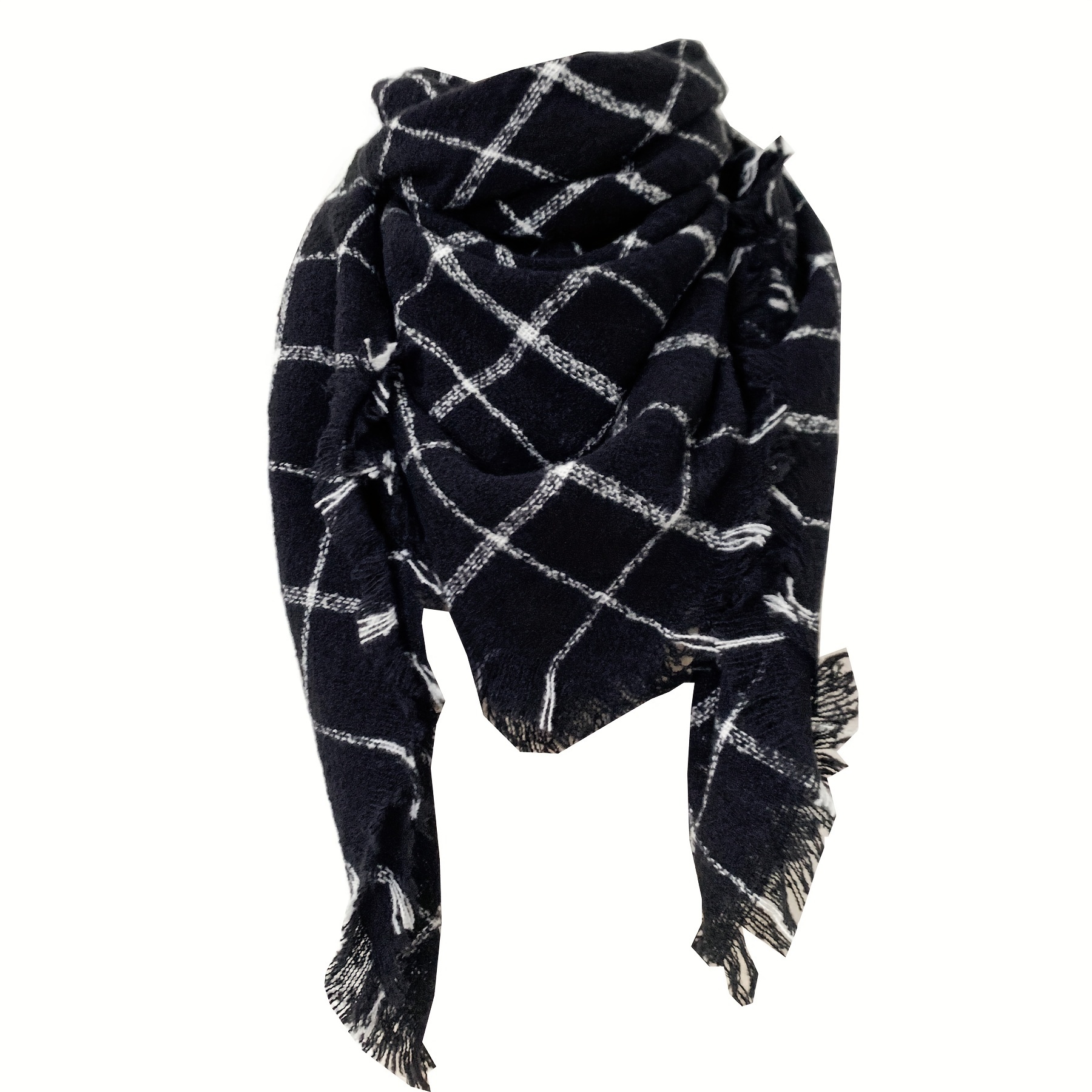Vintage Triangle Scarf Warm Scarf Couple Cold Protection Shawl Neck Warmer