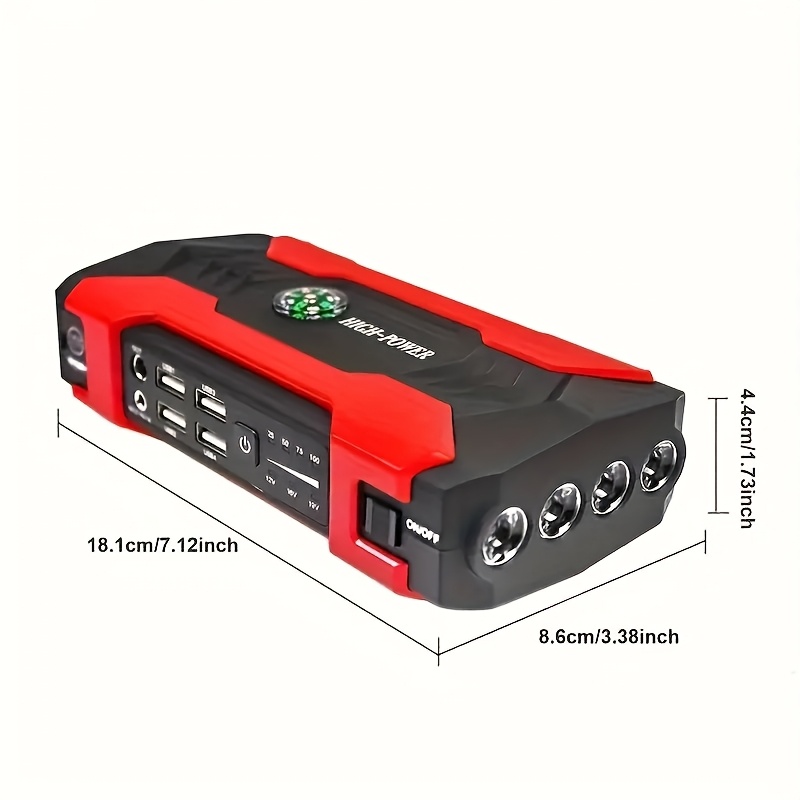  jump starter 29800mah   portable car jump starter all in one emergency power bank for phones cars motorcycles yachts   with flashlight compass sos mode for   Product details 2
