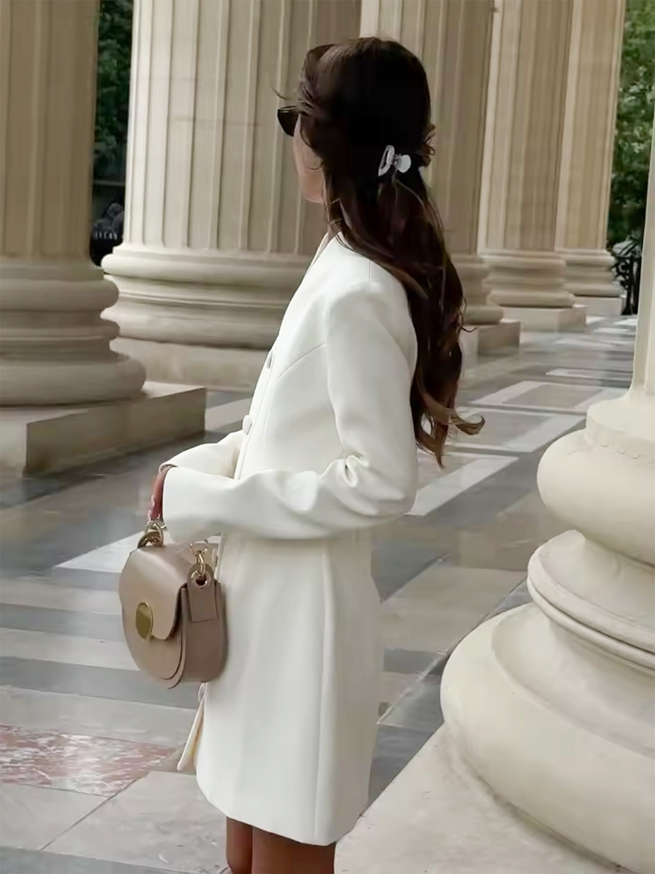 winter white a line dress Winter White Vivianne Dress main image 0