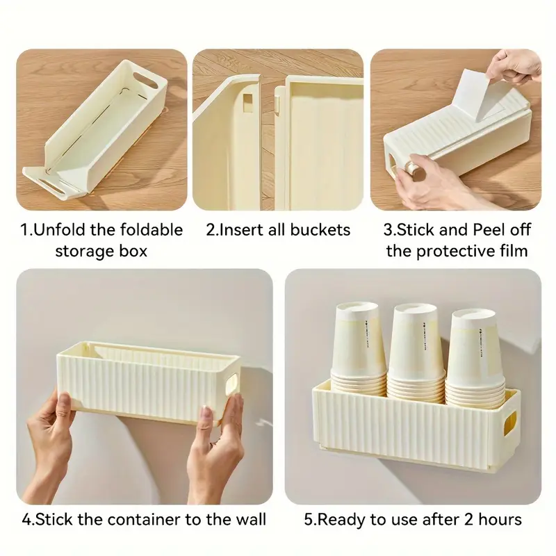 1pc multifunctional plastic foldable storage organizer no drill cabinet door hanging spice rack versatile wall mount container for kitchen bathroom details 9
