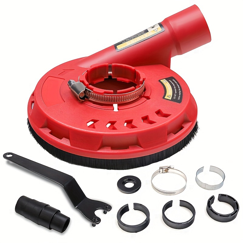 

1 Set Angle Grinder Dust Shroud 125mm/4.5inch Grinding Dust Collector With Attachments