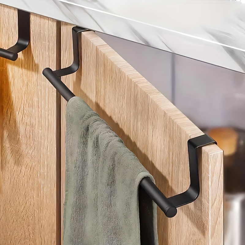 TEMU Porta Asciugamani per Anta Armadio, Porta Strofinacci, Porta Asciugamani, Porta Asciugamani su Anta di Armadio da Cucina e Bagno