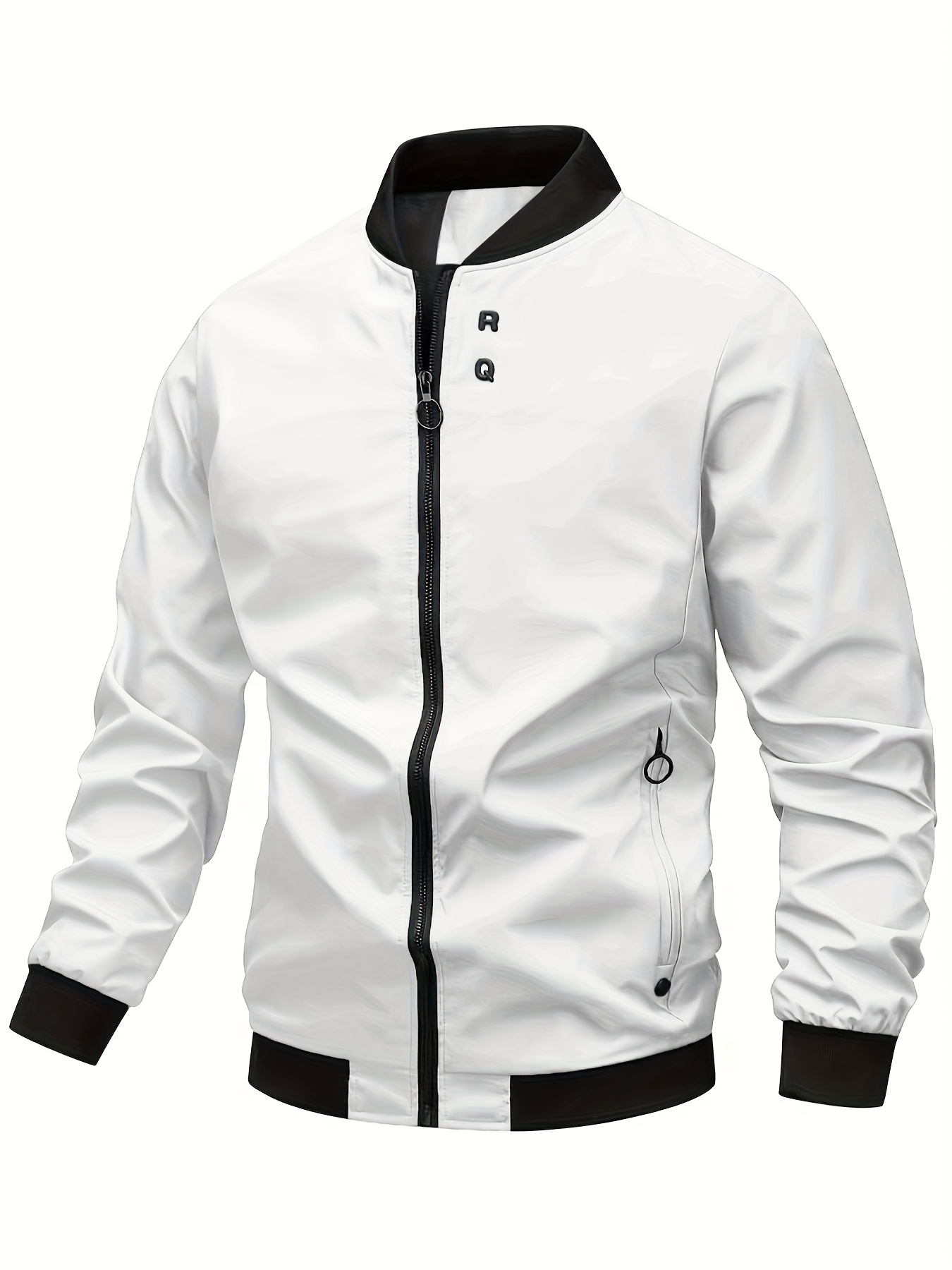 mens casual jacket stylish invisible zipper Temu