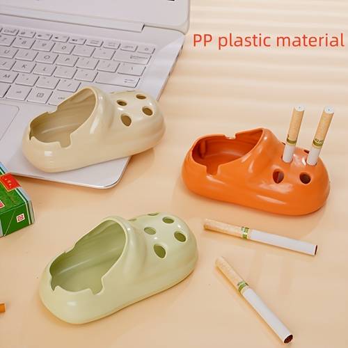 trendiger, niedlicher aschenbecher aus kunststoff pp, hochwertig, für wohnzimmer, büro, dekorativer aschenbecher-ornament