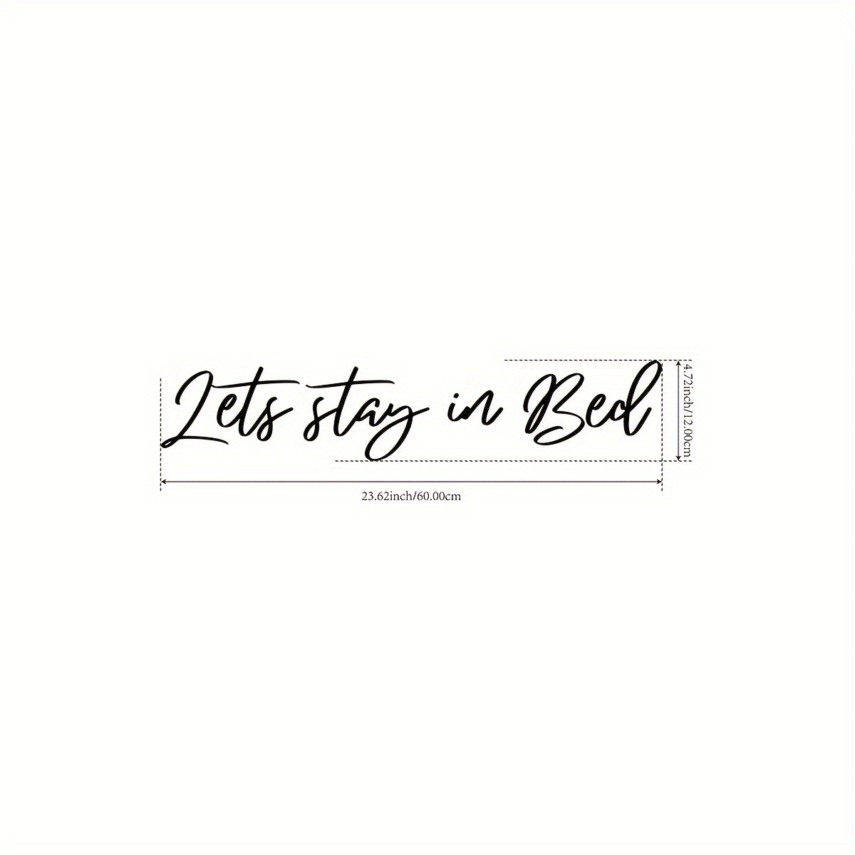 contemporary metal wall hanging sign "lets bed" - Temu