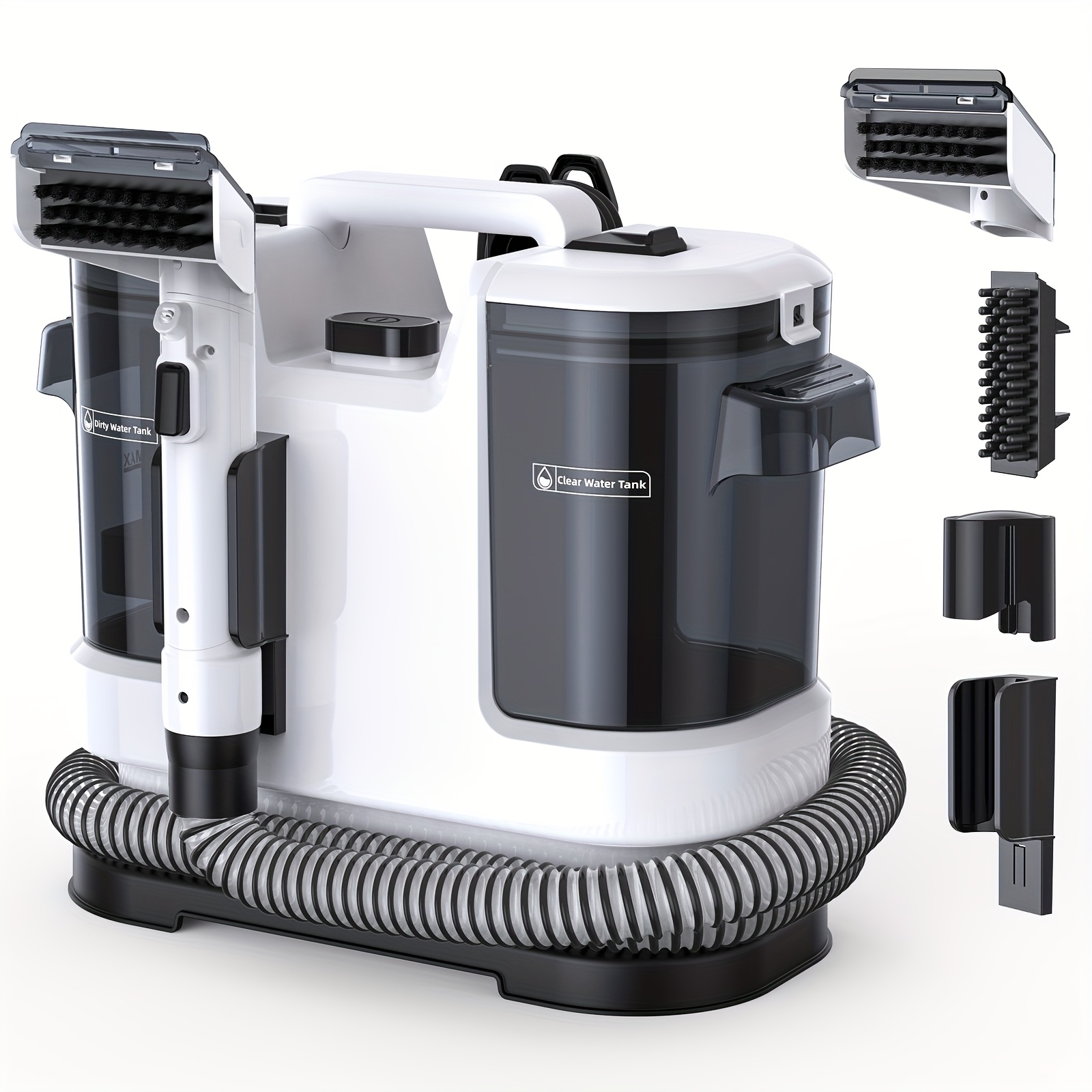 E-shop 600W Mehrzweck-Handreiniger für Teppiche & Polster, 20Kpa Saugstarker Fleckenreiniger mit vielseitigen Werkzeugen für Haustiere, 1.75L