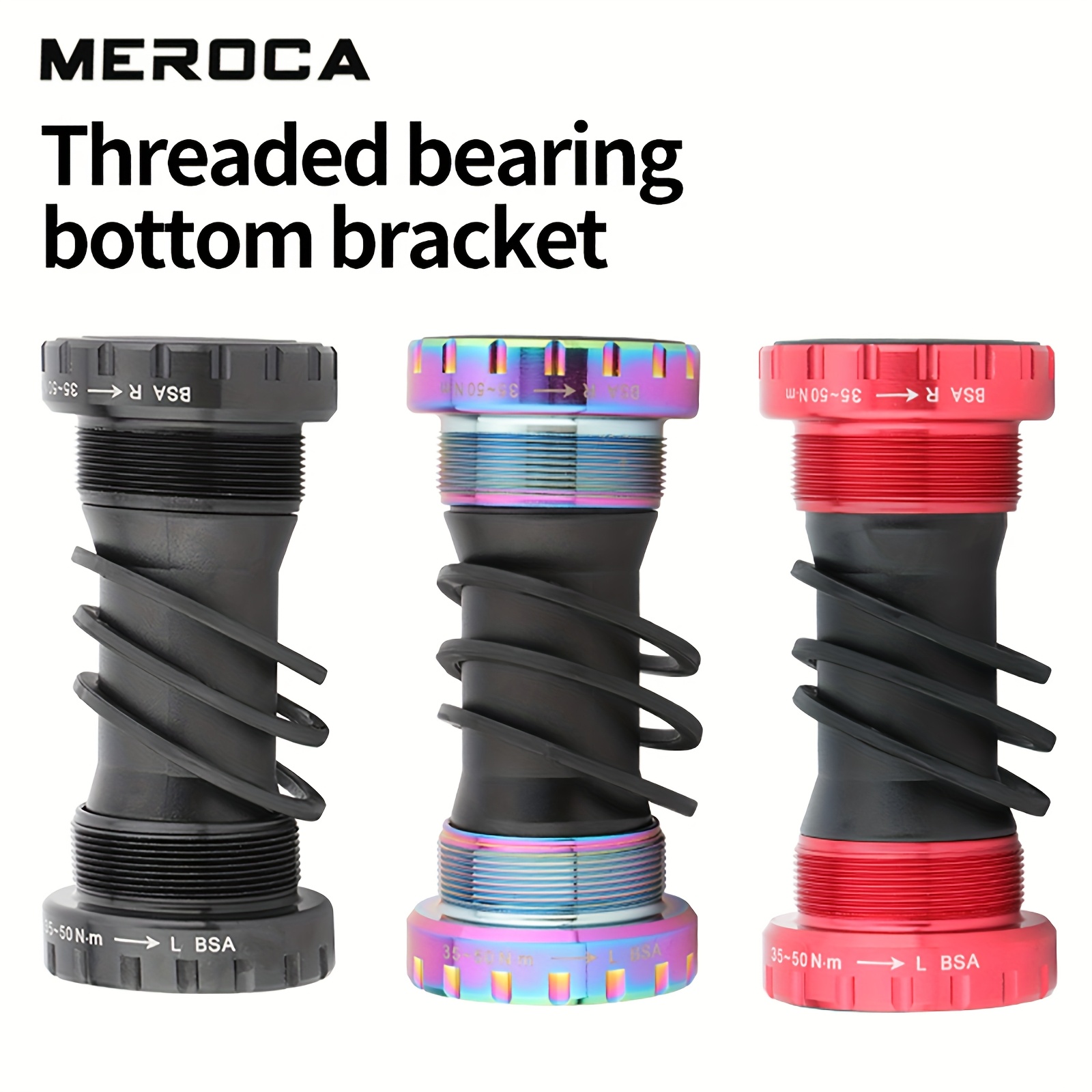 

1pc Meroca Aluminum Alloy Threaded Bottom Bb68, Bearing, -in , Universal Fit, & Moisture-, For 's Day, Easter, , Day,