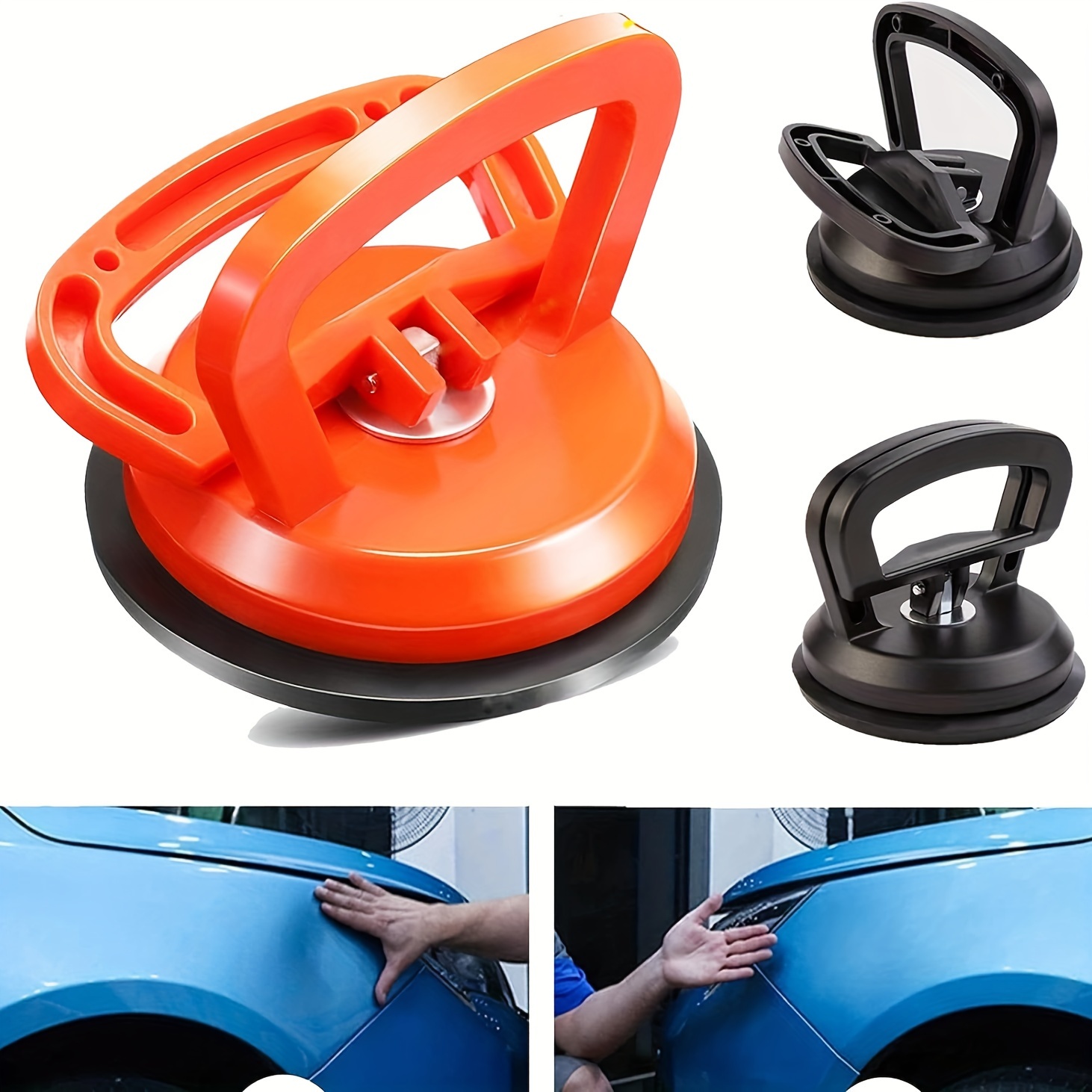 Dent Puller,Car Dent Remover Puller,2 Pack Car Dent Puller Kit Handle Lifterpowerful Car Dent Removersuction Cup Dent Puller And Paintless Dent Repair Kit For Car Body Dentglass And Tiles