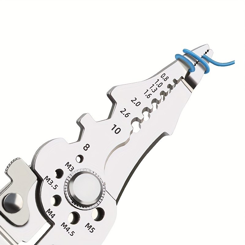 1  function wire stripper 9 in 1 versatile electricians pliers wire cutter stripping tool crimping tool metal cutter manual industrial pliers professional stainless steel wire stripper and crimper for wiring cutting crimping ideal for   use Product details 4