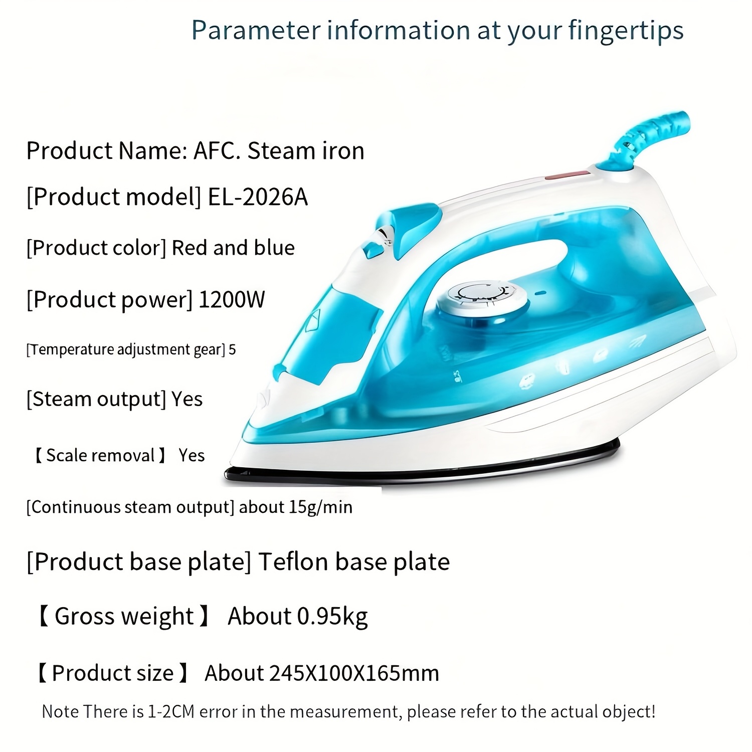 compact travel iron designed for home use featuring adjustable heat settings and   of removing wrinkles from   wet and dry fabrics Product details 2