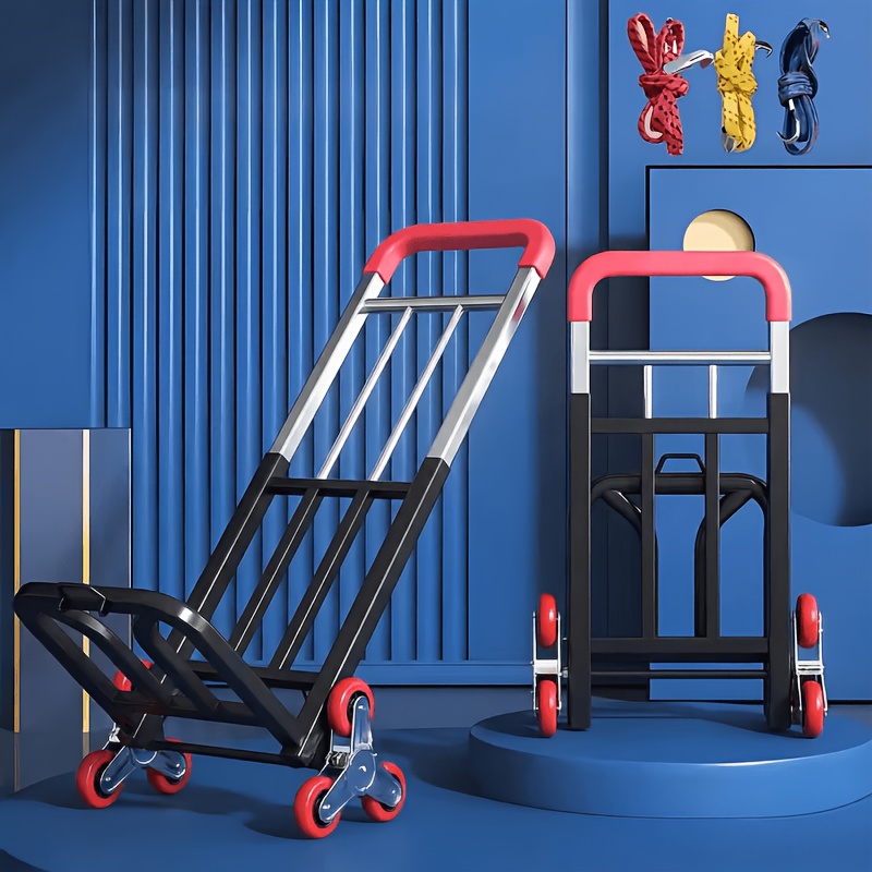 TEMU Heavy-duty Folding Shopping Cart, Climbable Up Stairs, In 220/680/760 Lbs. This Foldable Shopping Cart Has A -bearing Capacity And Is Suitable
