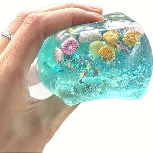 cube of ice shaped ocean squeeze toy easy stress relief with a creative cube of ice cubes are party celebration essentials squeeze toys toys relaxation toys halloween gift thanksgiving gift