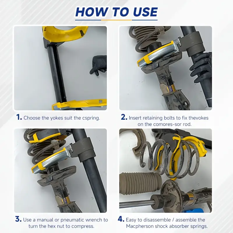 MacPherson Strut Coil Spring Compressor Tool Set – Interchangeable Forks, UNIVERSEPARTS