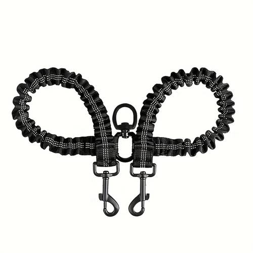 harnesses for free dual dog leashes comfortable shock absorbing reflective elastic dog double harnesses dual walking training leashes