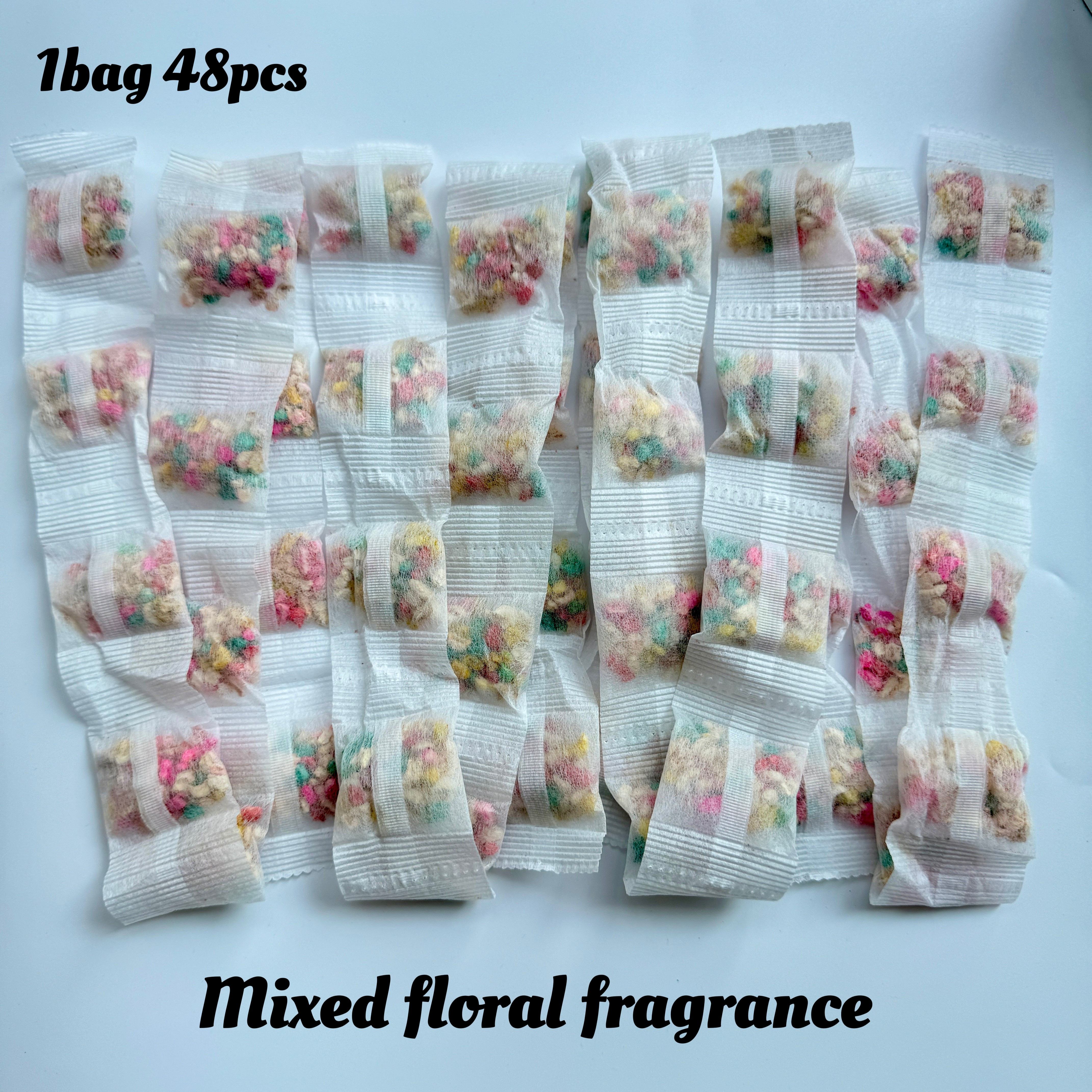 

48pcs Rose & Scented Sachets - Long- Fragrance For Wardrobes, Drawers, And Cars | Home Decor