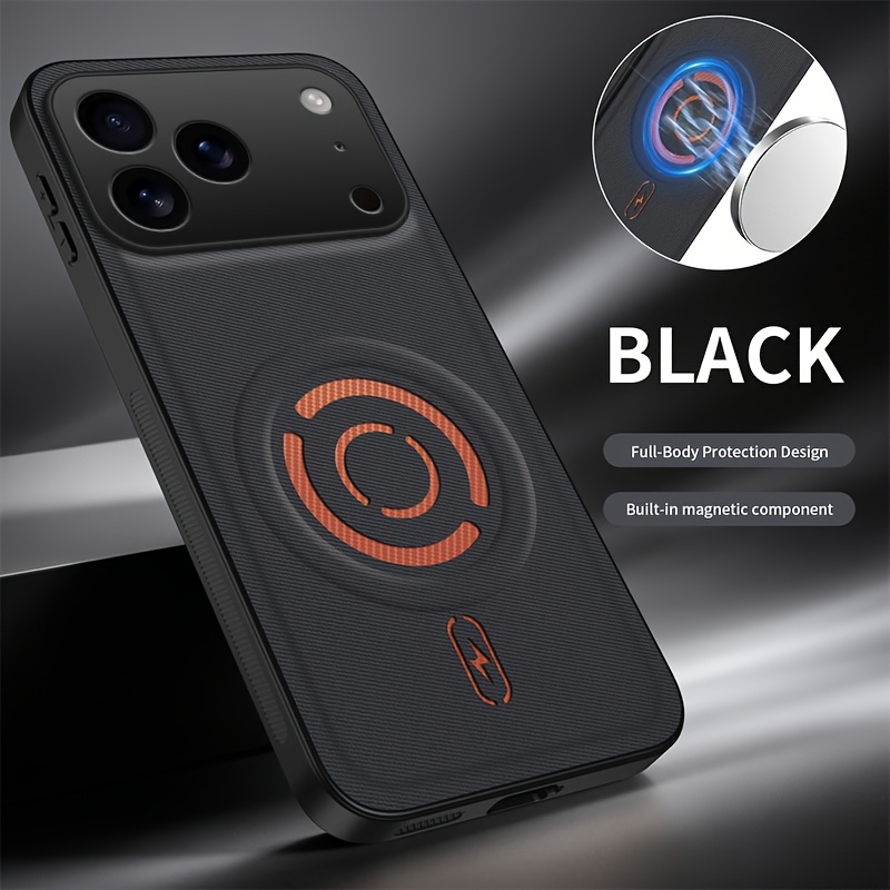 TEMU Phone Case: Cloth Pattern Magnetic Suction Suitable For 17 Phone Case Iphone 17 Pro/17promax/air/17e/16e/16/15/14/13/12/11/pro/ Anti Fall