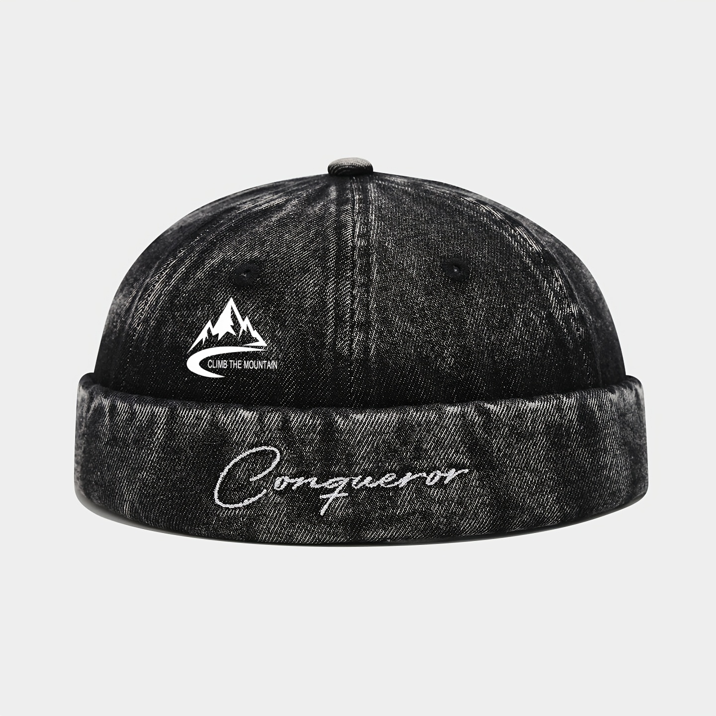 TEMU 2026 Vintage Distressed Brimless Beanie, Unisex, Exquisitely Designed And , Adjustable Head , Suitable For Spring/autumn Commuting And Dating