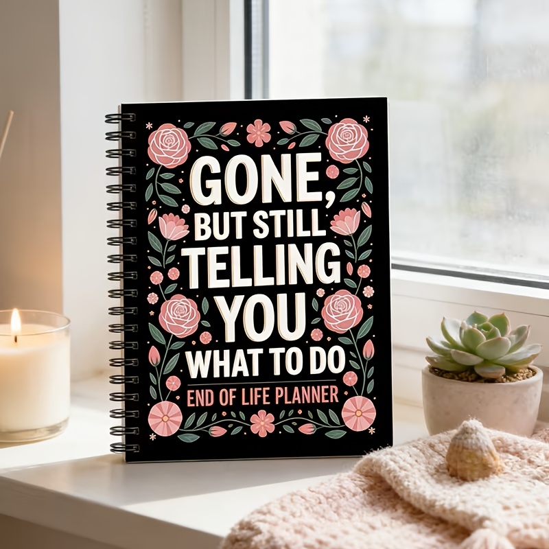 TEMU 1pc End Of Book - Last Wishes Guestbook And Will Planner With - , Planner For Adults, Seniors - No Electricity Needed, Guide