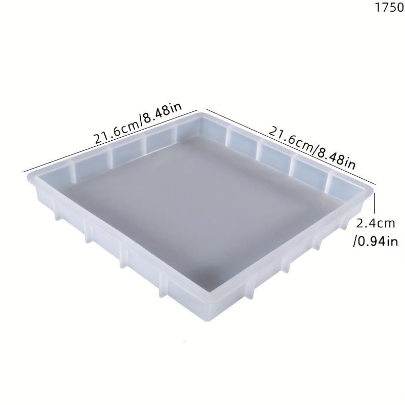 Large Rectangular And Square Silicone Tray Molds For Plaster Concrete Resin Casting, Silicone Resin Mold For Flowers Bouquet Preservation Home Decor