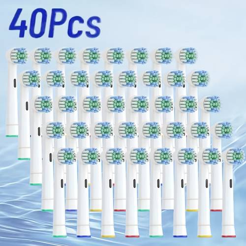 replacement heads for oral b compatible electric toothbrush heads soft durable replacement brush heads for oral care 8 16 20 40 compatible oral b 1000 9600 3757 500 3000 8000 7500 7000 toothbrush heads
