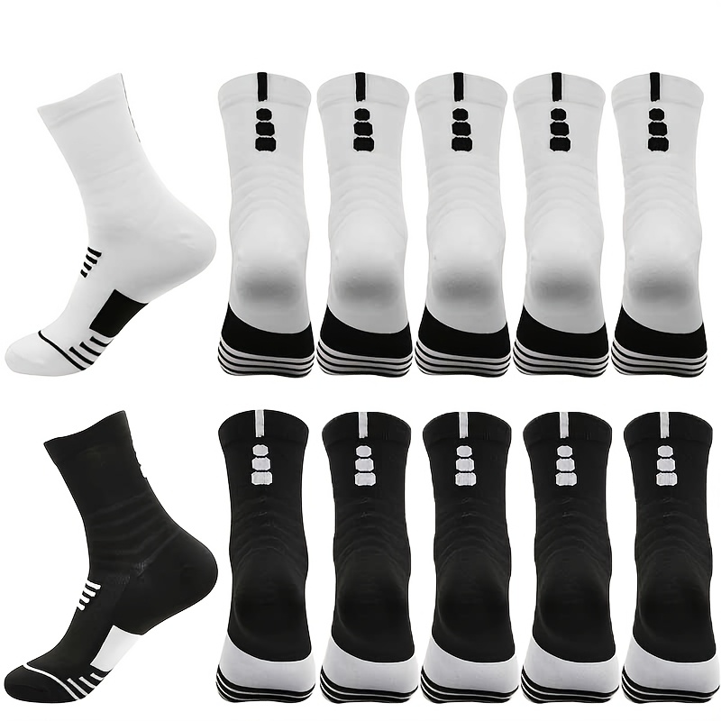 10/5/1 par de calcetines deportivos para hombre,  , transpirables y cómodos   calidad, ideales para baloncesto, fútbol y baloncesto