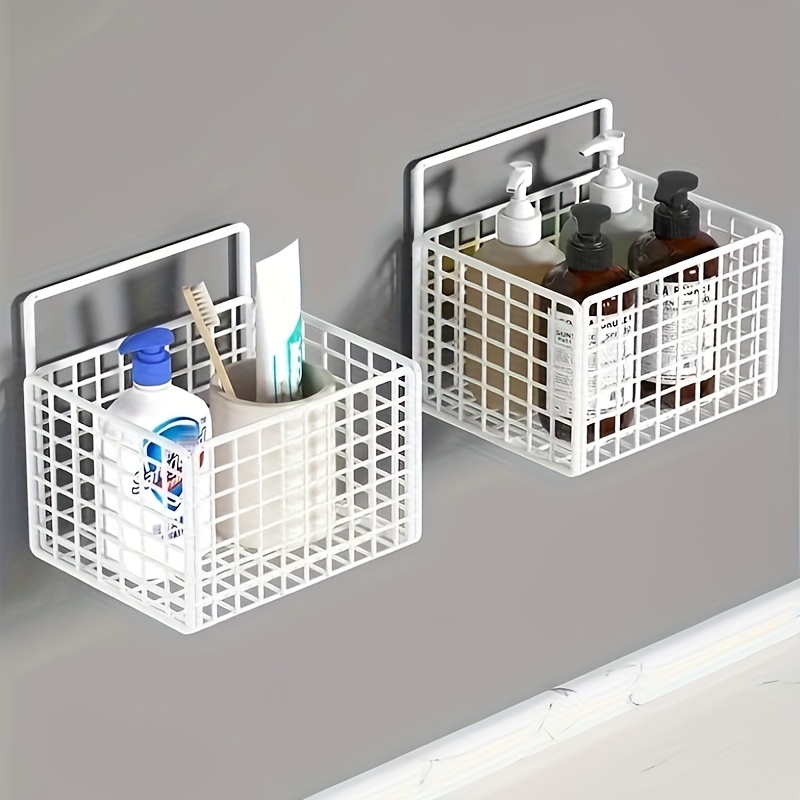 

1pc Multi Purpose And Convenient Hollow Out Storage Rack For Household Bathroom, Bathroom Shelves