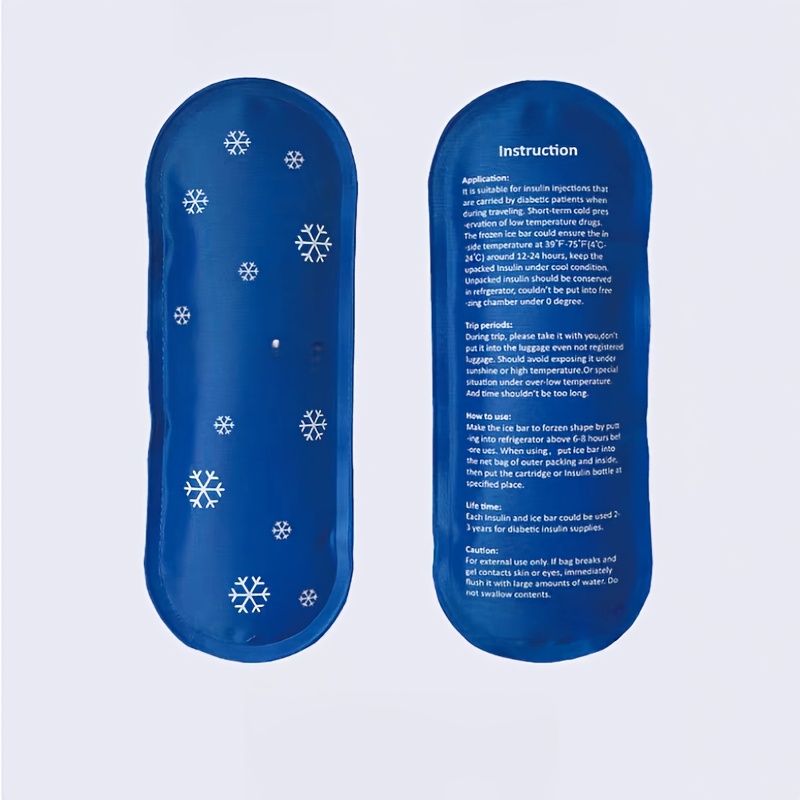 Portable Insulin Cooling Bag with Liquid Cooling Gel - Instant Cold for, & Migraine, Durable PVC Ice Pack for Travel, Camping,, - Long-Lasting & Easy-to-Carry Design - Image 8