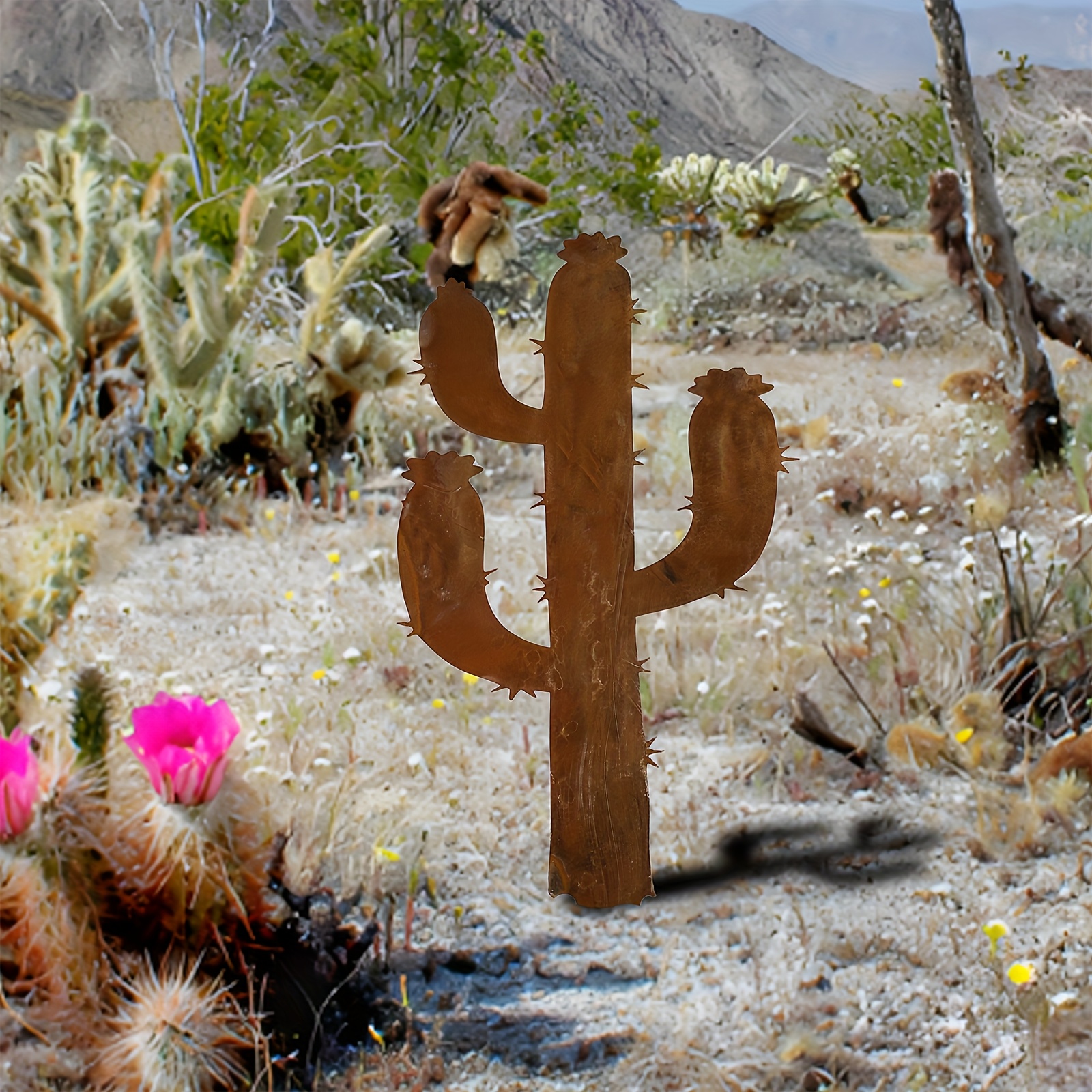 one rusty metal cactus outdoor decor rust color - Temu Germany