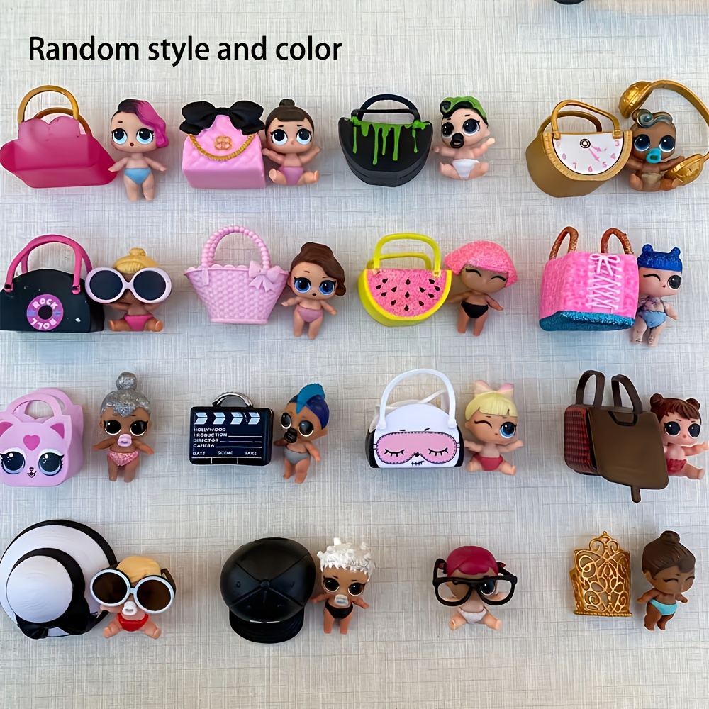 

1 Set Fashionable Cartoon Doll Accessories - Abs Plastic Jewelry Making Kit, Ideal For Desk Decor & Collectibles, Halloween & Christmas Crafting, Miniatures Dollhouse Accessories