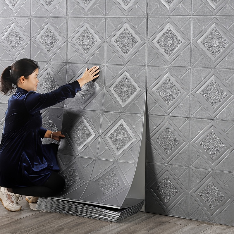 

Self-adhesive Wallpaper, Home Use, Waterproof And Moisture-proof Wall Paper, Brick Background Wall, Rental House Wall Sticker