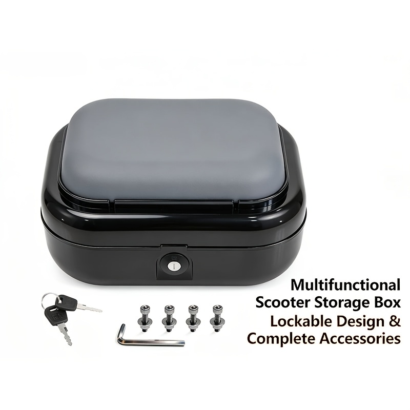 TEMU Neuer elektrischer Roller Gepäckkoffer für den hinteren Teil, Roller Rücksitz, Aufbewahrungsbox kompatibel mit M5/ Serie Modellen. Verfügt über
