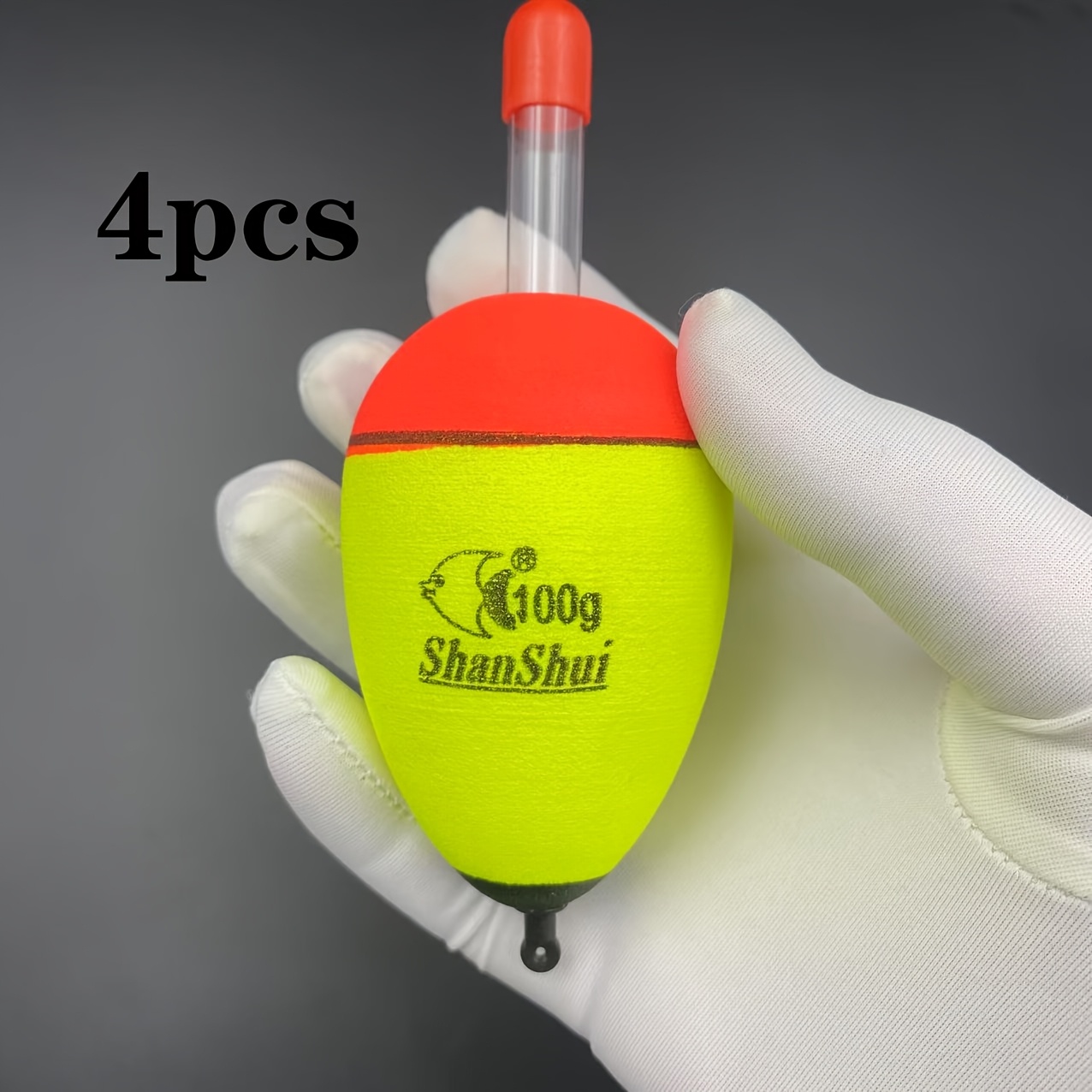 Image of 4pcs High Visibility High Eva Fishing Floats, Suitable For Long Casting Fishing And Night Fishing