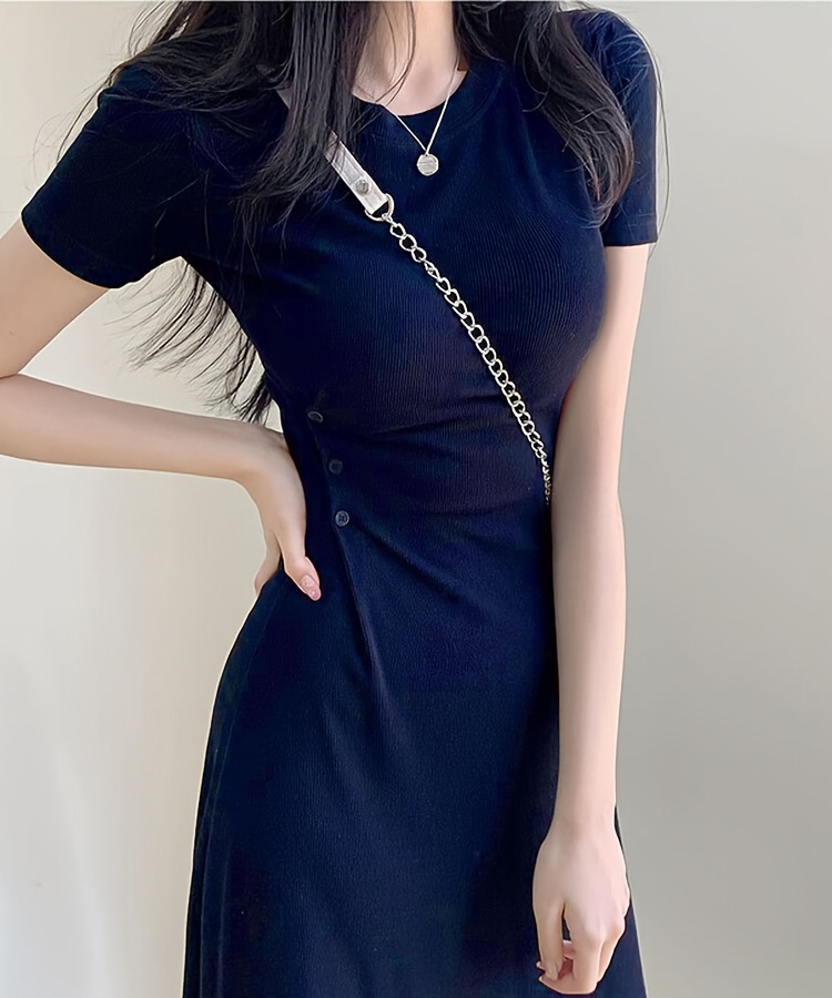womens summer fit short sleeve midi dress button - Temu Bahrain