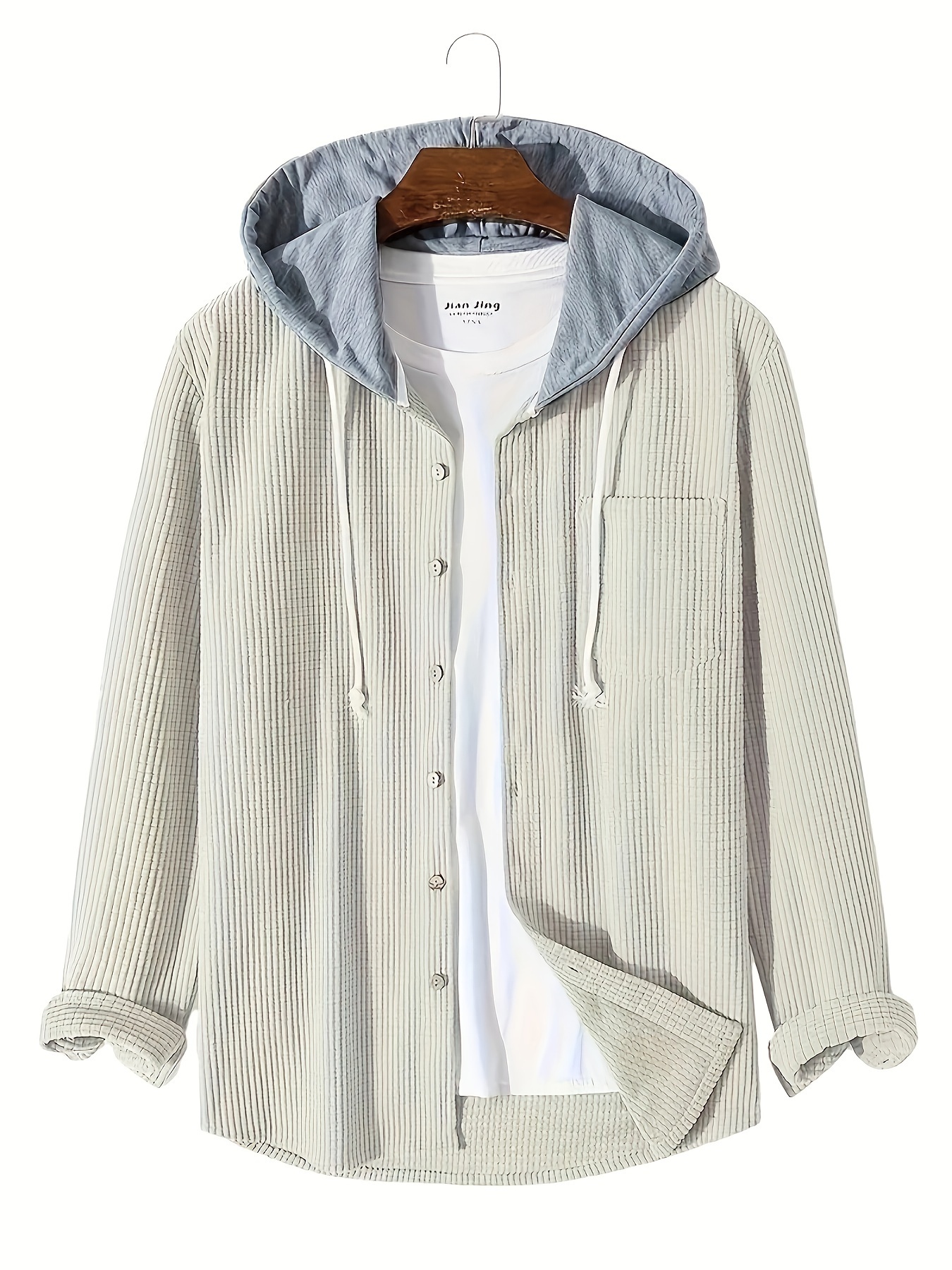 Herren Strickjacke Mit Kapuze - Waffelmuster Hoodie Für Herbst & Winter