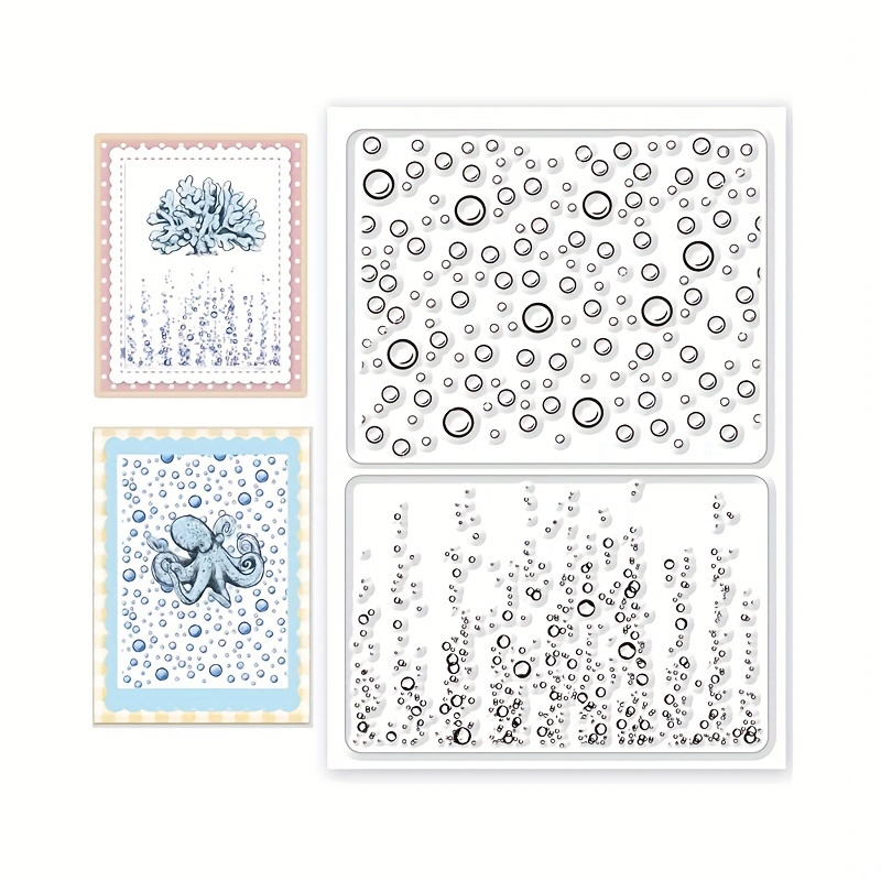 

1pc Clear Silicone Stamp Set For Card Making, Diy Scrapbooking, Photo Album Embossing, And Painting - Raindrop Pattern Transparent Pvc Crafting Stamps