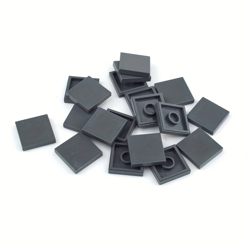 80pcs 2x2 Flat Brick Building Blocks - Compatible with MOC 3068