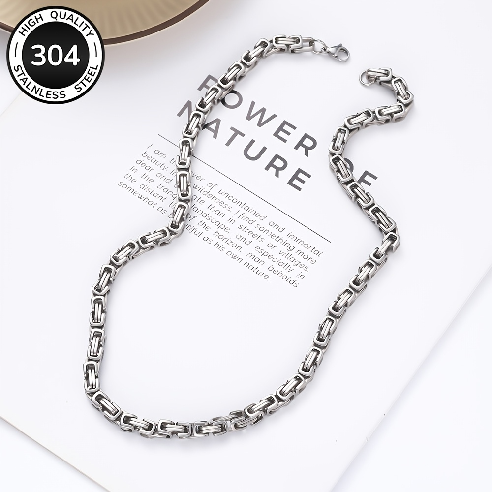 304 Stainless Steel Emperor Chain Necklace, Bold Design