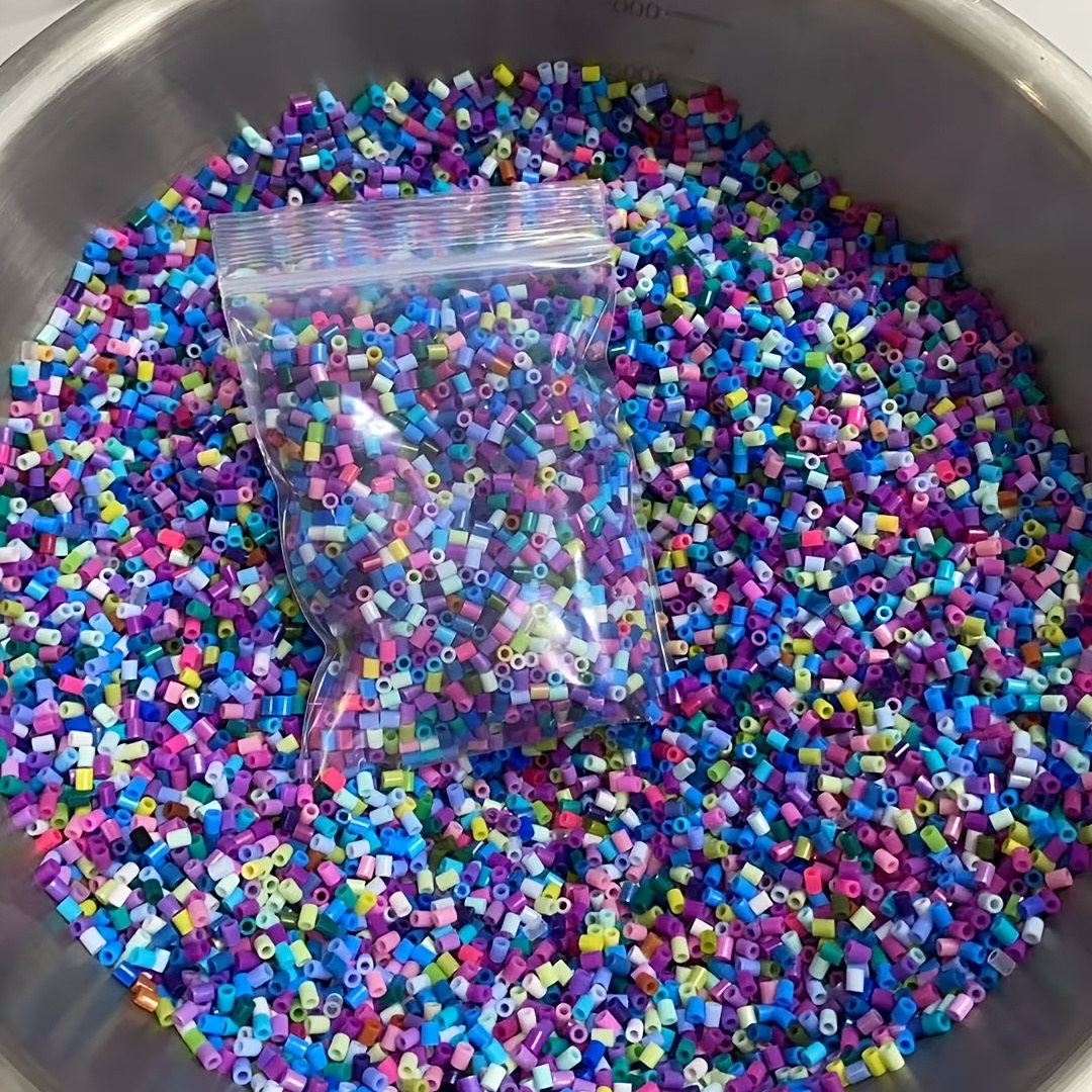 TEMU 2300pcs Of Mixed 2.6mm Mini Beads, Suitable For Handmade Bead Gifts, Diy 3d Puzzles, And Jewelry Making; Ideal For Crafting Art Accessories Such