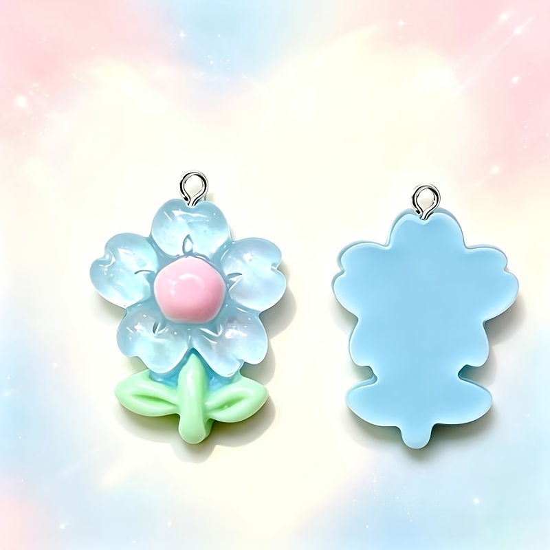 32pcs Assorted Floral Series Pendants for DIY Jewellery Making