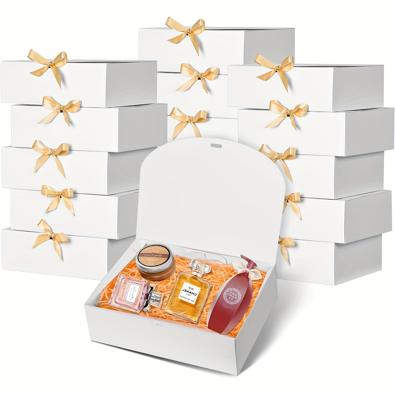 brown gift boxes sold on Temu United States