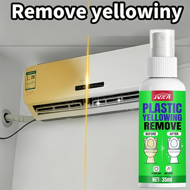 plastic yellow discoloration remover air conditioner yellowing removal renewal agent panel yellowing whitening solution lampshade and housing oxidation reducing agent suitable for toilet seat covers plastic appliance casings and car