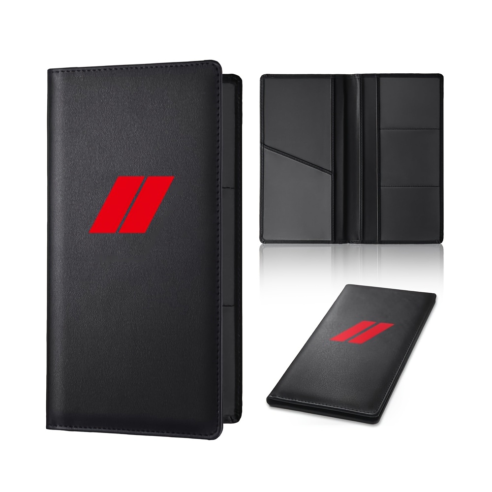 TEMU Fit For Car Faux Leather Car Registration And Insurance Card Holder, Vehicle Glove Box Car Organizer Documents License, Compatible With For All