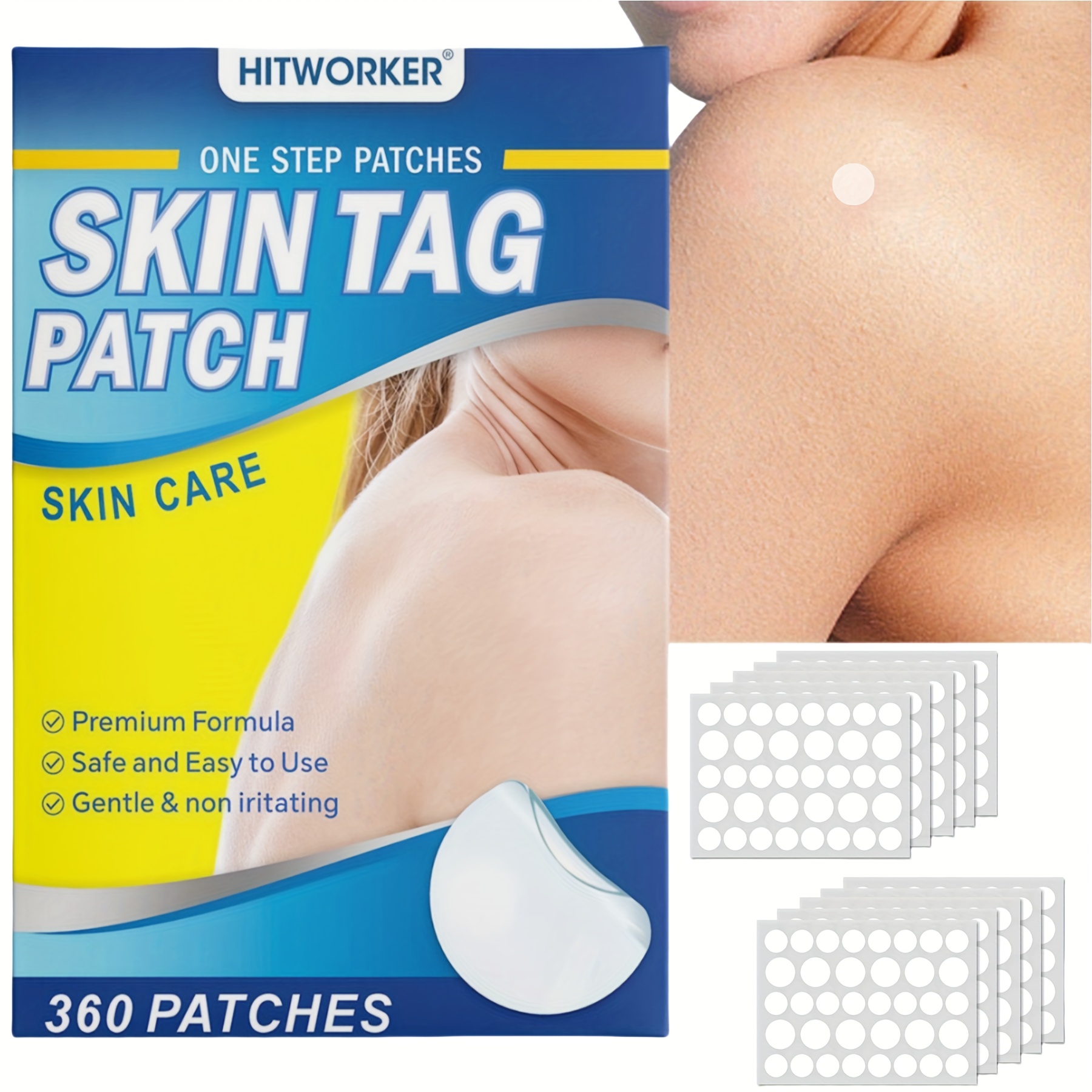 360pcs multi purpose patches clear waterproof mild non irritating salicylic acid neutral   skin patches for face body and feet 2 sizes